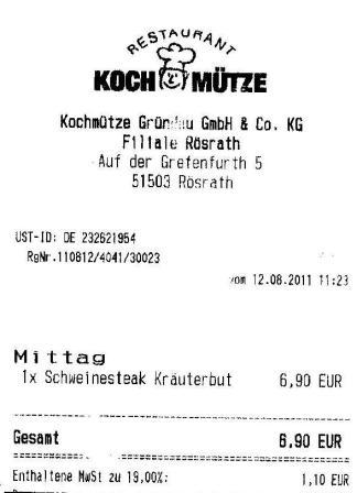 emdd Hffner Kochmtze Restaurant